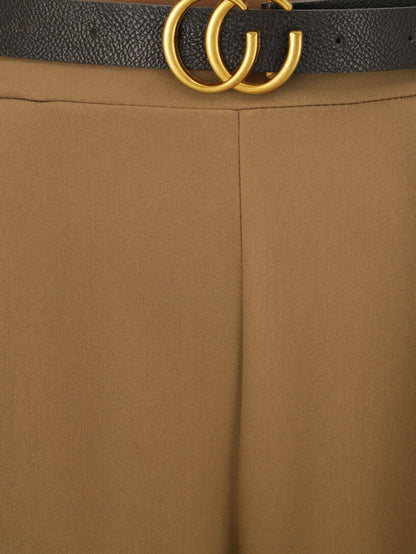 Pantalon 7/8 à pince - Camel - 3