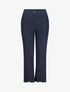 Pantalon fendu coupe droite - Marine - 1