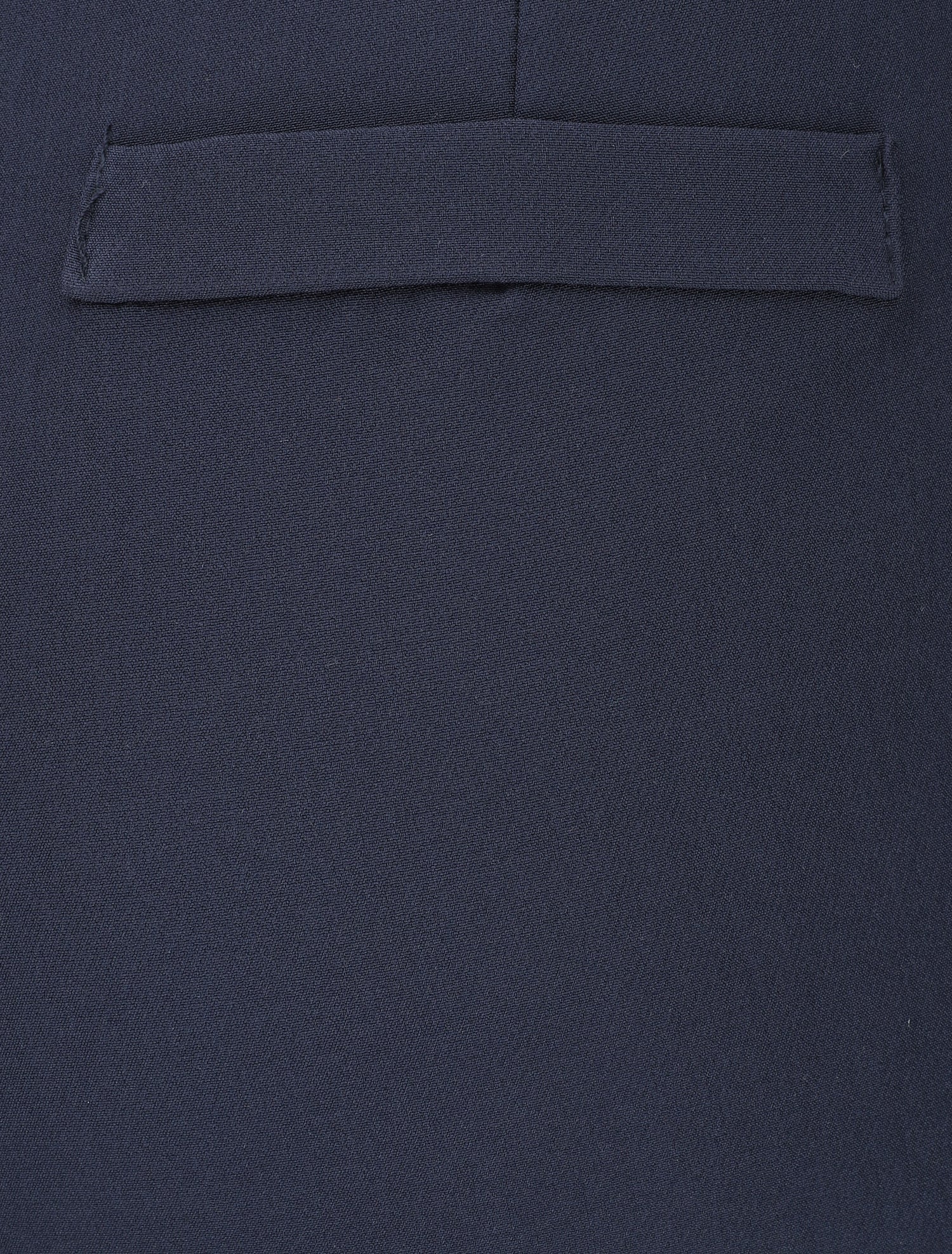 Pantalon fendu coupe droite - Marine - 3