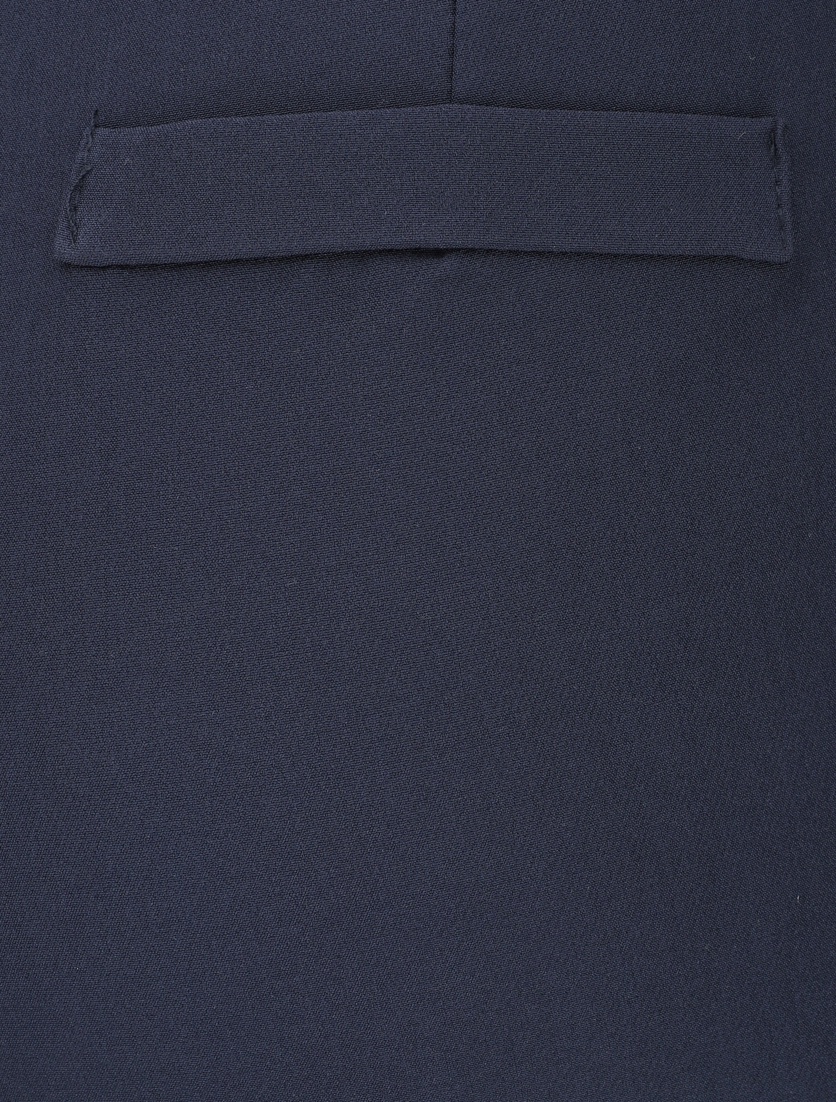 Pantalon fendu coupe droite - Marine - 3