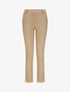 Pantalon droit à bords fendus - Camel - 1