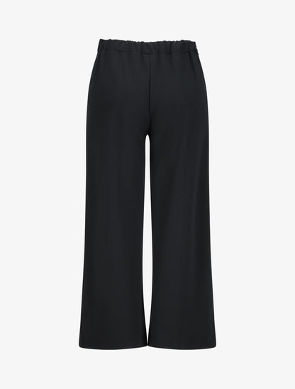 Pantalon ample à taille élastiquée - Noir - 2