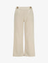 Pantalon ample à taille élastiquée - Beige - 4