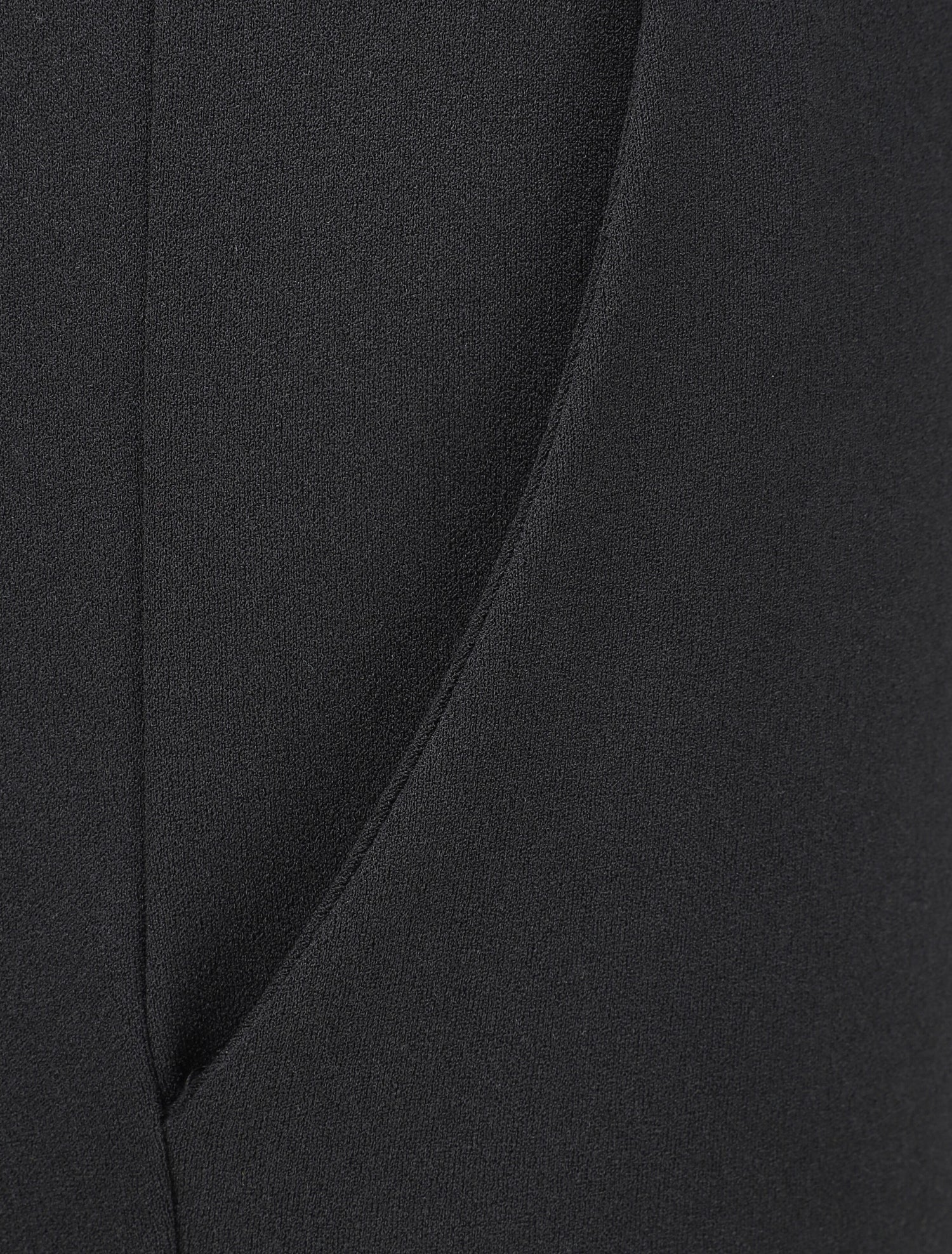 Pantalon à taille élastiquée et liens à nouer - Noir - 3
