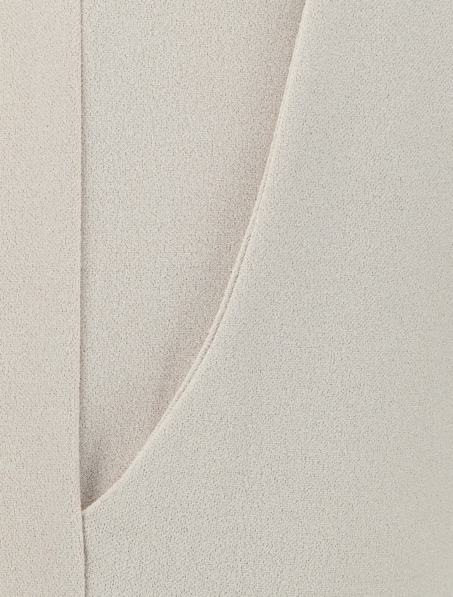 Pantalon à taille élastiquée et liens à nouer - Beige - 3