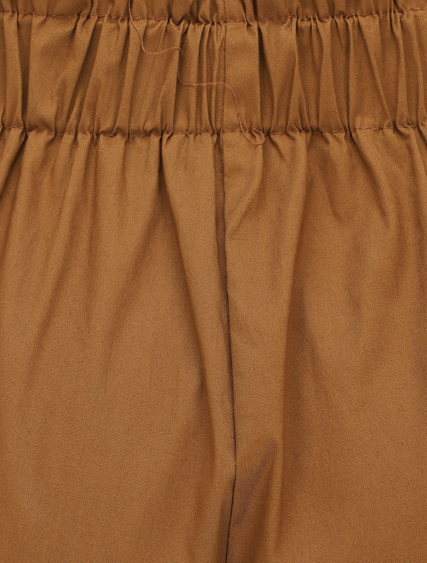 Short taille haute évasé à ourlet - Camel - 3