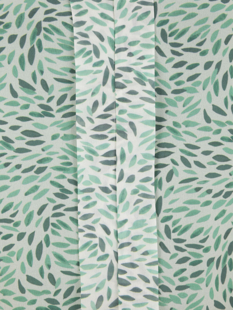 Top sans manches imprimé feuilles stylisées - Vert - 3