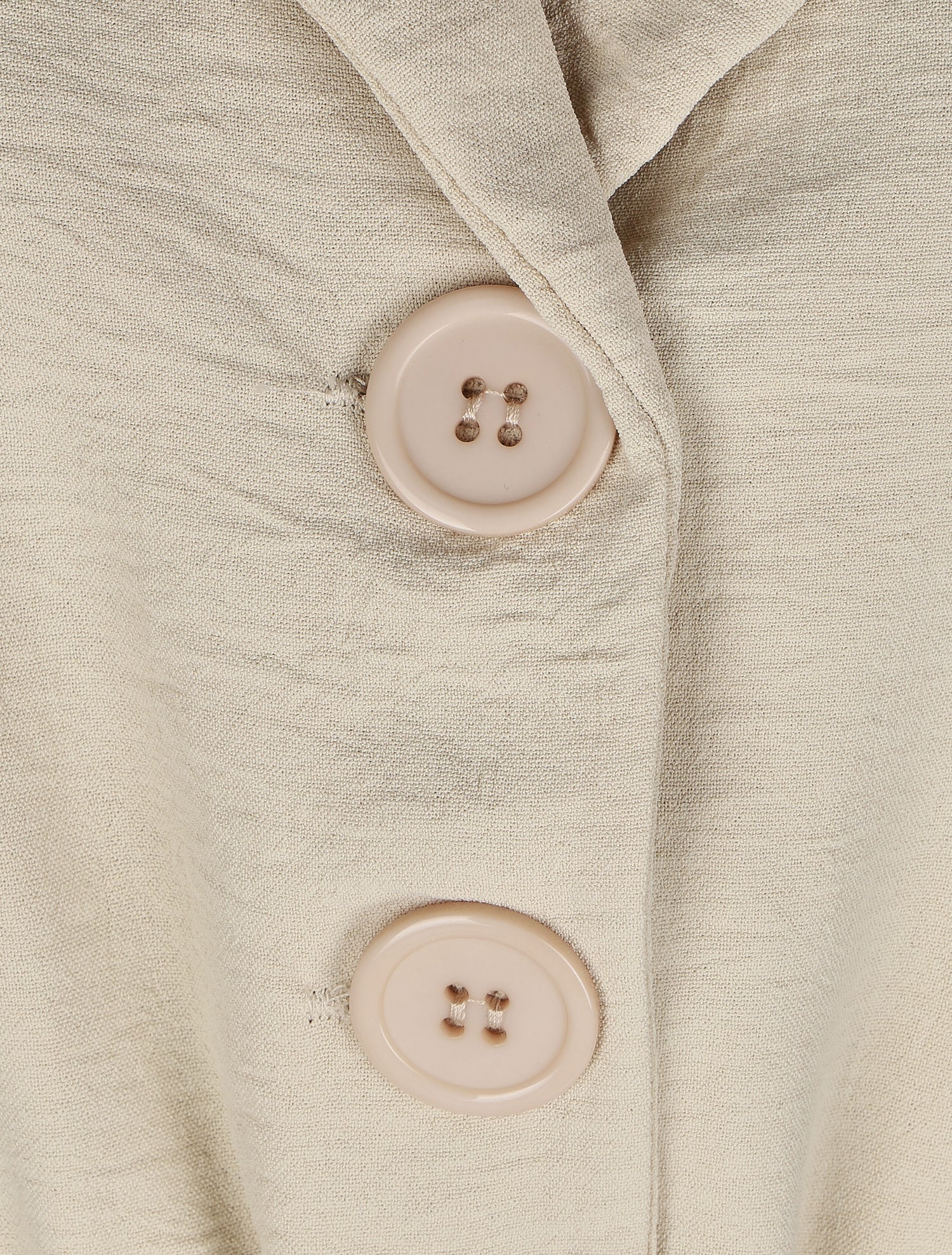 Robe longue à épaulettes effet lin - Beige - 3