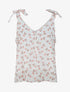 Blouse imprimé fleuri à bretelles - Blanc - 1