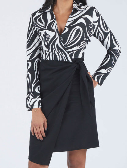 Robe portefeuille trompe-l&