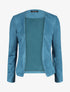 Veste ouverte effet daim - Bleu - 1