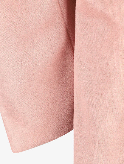 Veste ouverte effet daim - Rose - 3
