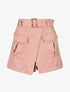 Jupe short en suédine - Rose - 1