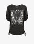 Pull ample à flocage Always be yourself - Noir - 1