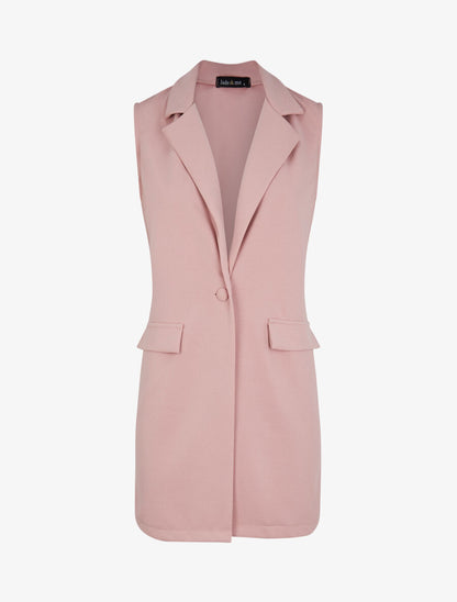 Blazer sans manches - Rose poudré - 4