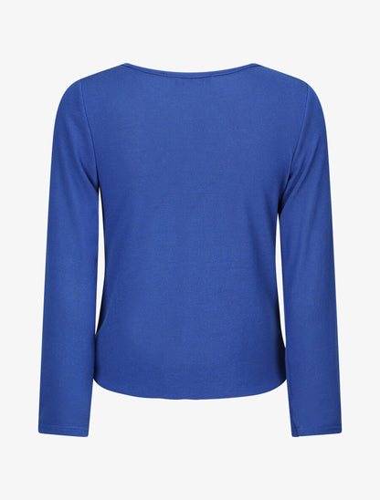 Pull cache-coeur doublé - Bleu électrique - 2