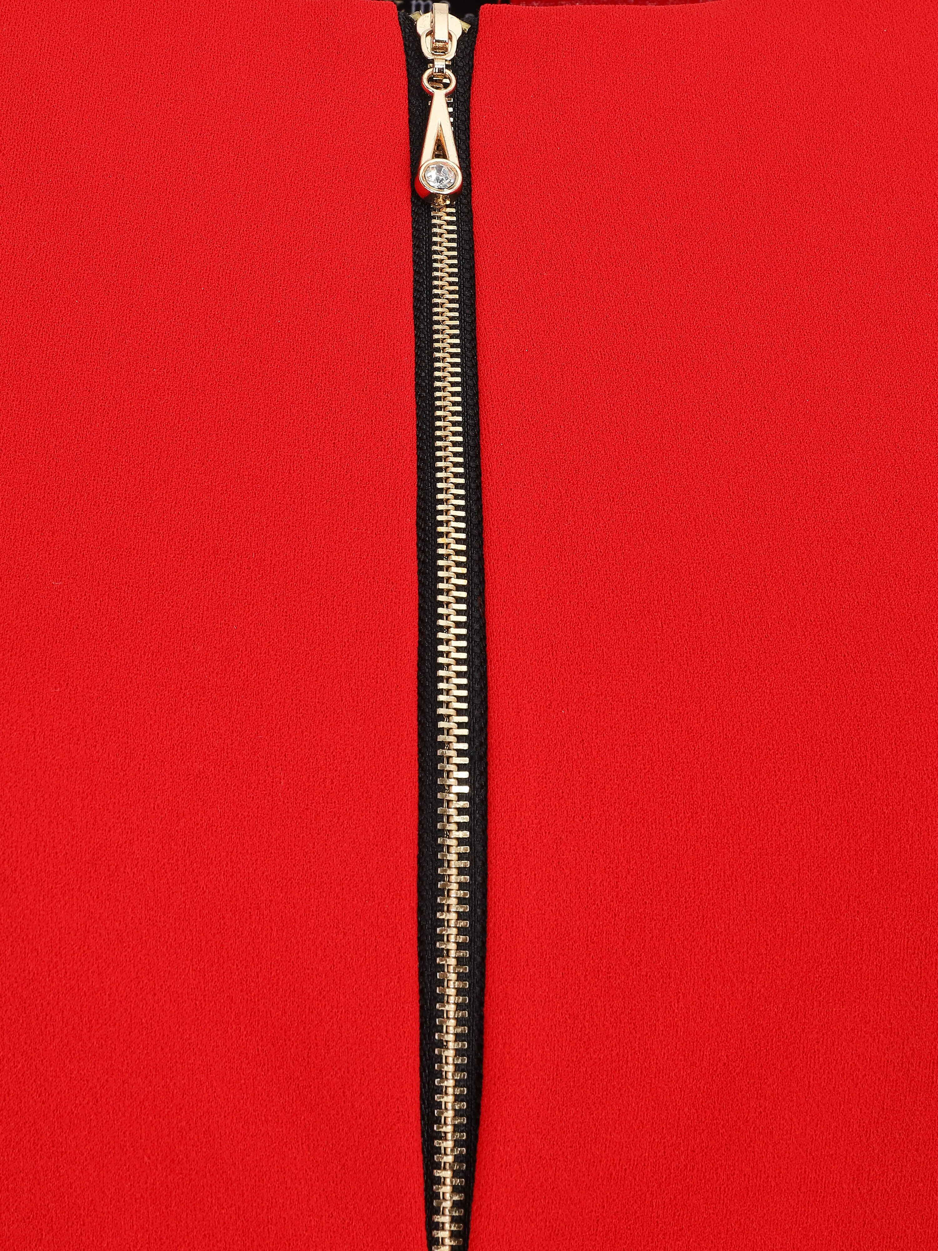 Combinaison à zip - Rouge - 3