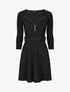 Robe patineuse à zip - Noir - 1