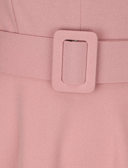 Robe patineuse à zip - Rose - 3
