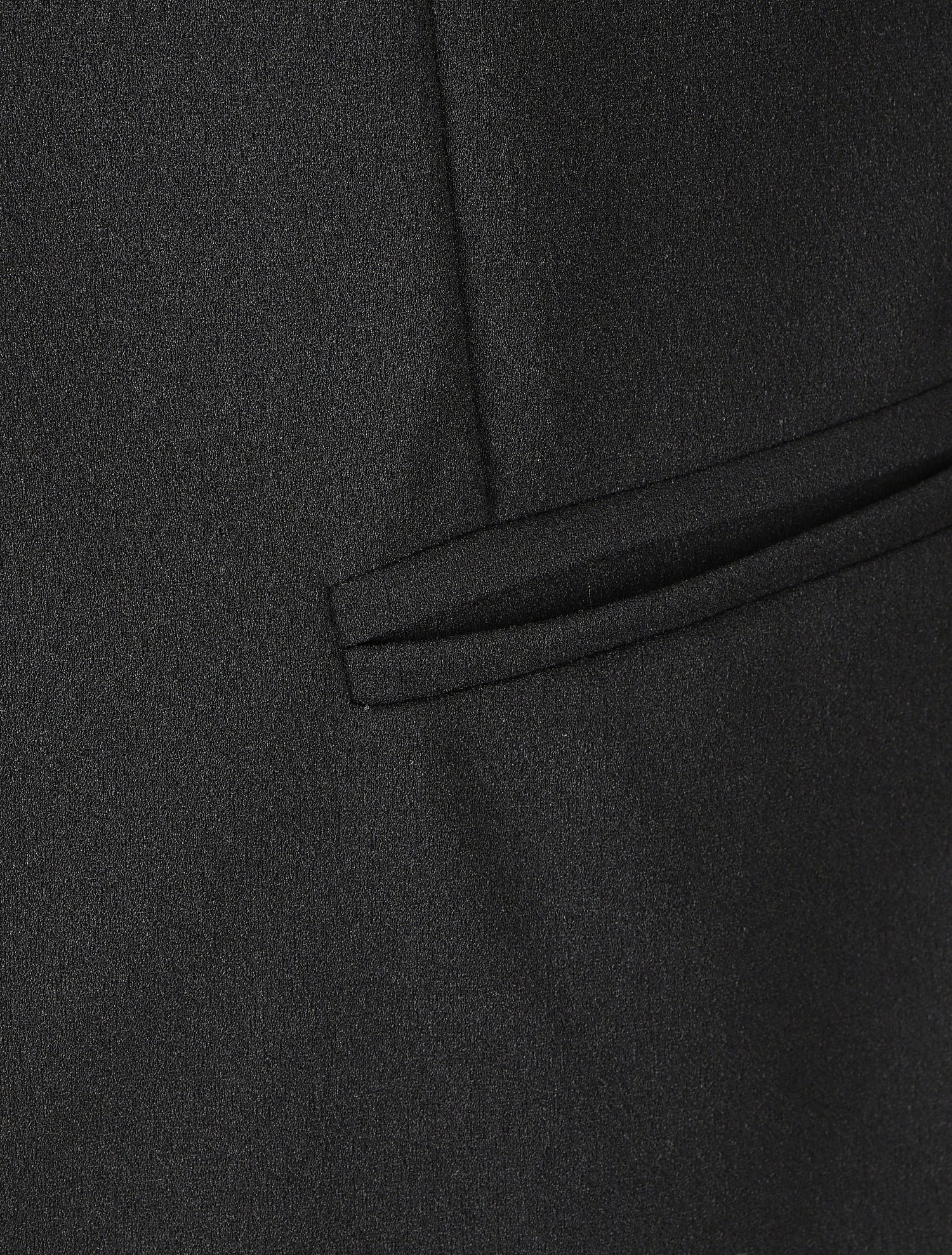 Blazer uni à revers imprimé grec - Noir - 3