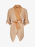 Gilet jeté en suédine - Beige - 4