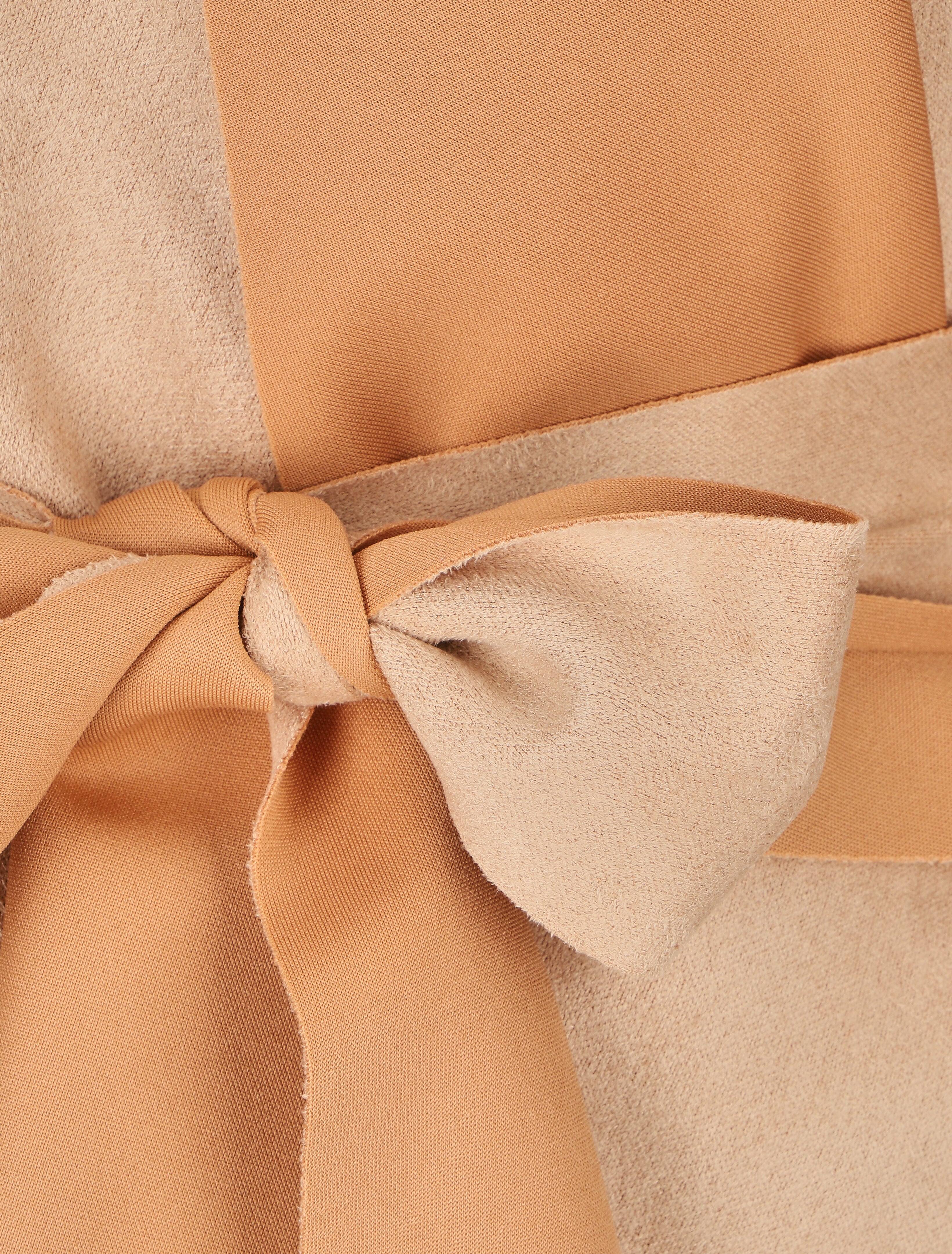 Gilet jeté en suédine - Beige - 3
