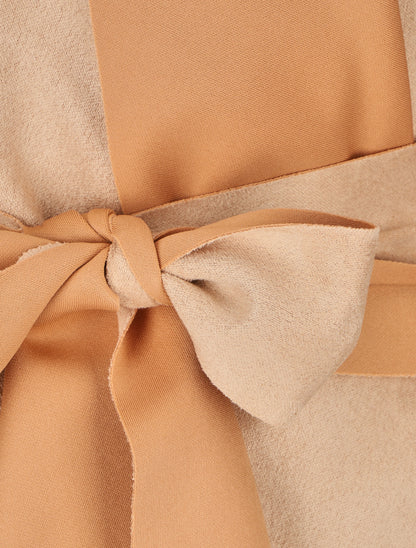 Gilet jeté en suédine - Beige - 3