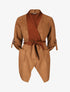Gilet jeté en suédine - Camel - 1