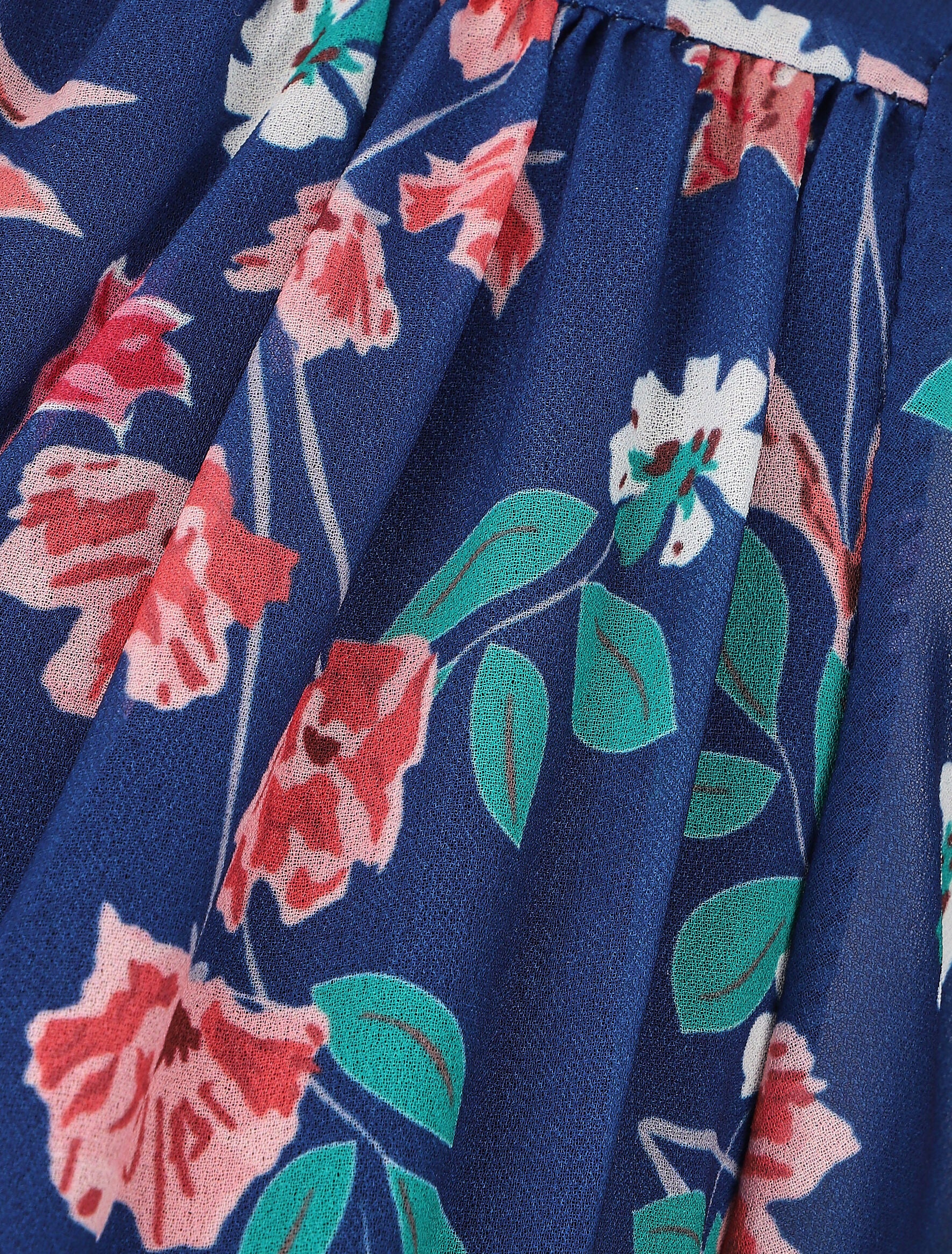 Robe fourreau à buste imprimé petites fleurs - Bleu - 3