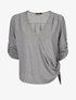 Pull cache-coeur à manches rabattables - Gris - 4