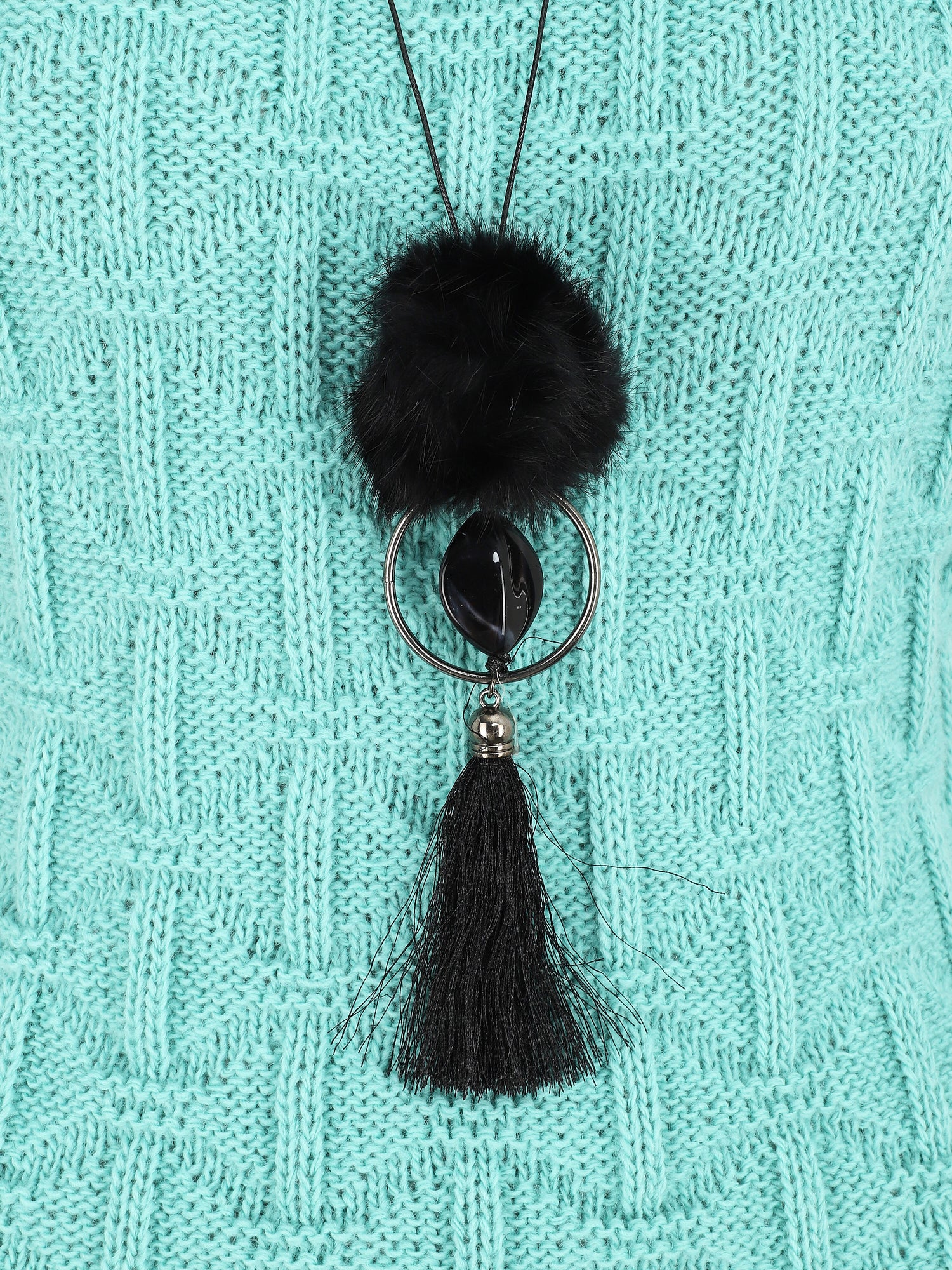 Pull uni sans manches - Bleu clair - 3