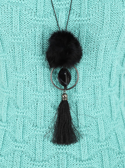 Pull uni sans manches - Bleu clair - 3