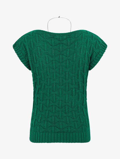Pull uni sans manches - Vert - 2