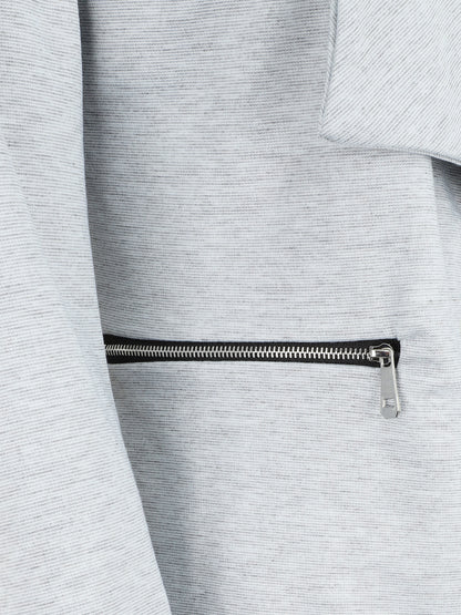 Veste à poches zippées - Gris clair - 3