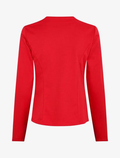 Veste à poches zippées - Rouge - 2