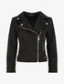 Veste style perfecto en suédine - Noir - 1