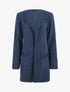 Gilet mi-long côtelé - Bleu foncé - 5