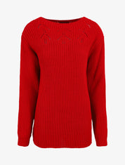 Pull long uni - Rouge - 5