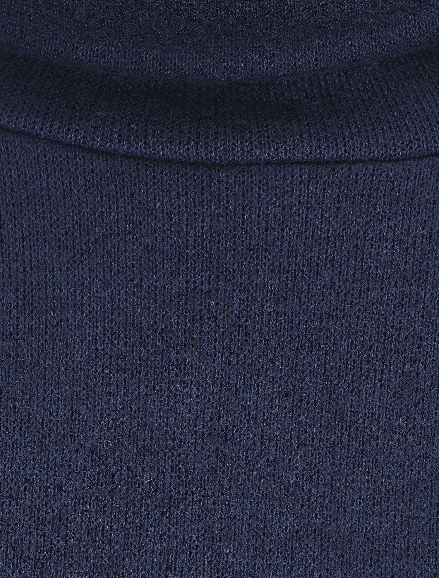 Robe pull à col roulé - Marine - 3
