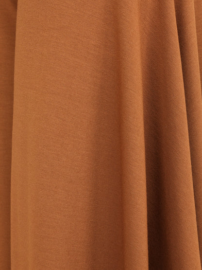 Pantalon ample à bords asymétriques - Camel - 4