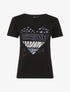 T-shirt à motif coeur et imprimé animaux - Noir - 4