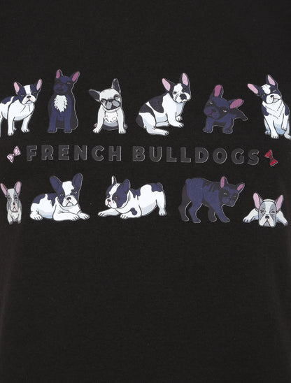 T-shirt à motif bulldogs - Noir - 3