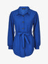 Chemise unie et liens à nouer - Bleu roi - 1