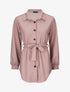 Chemise unie et liens à nouer - Vieux rose - 1