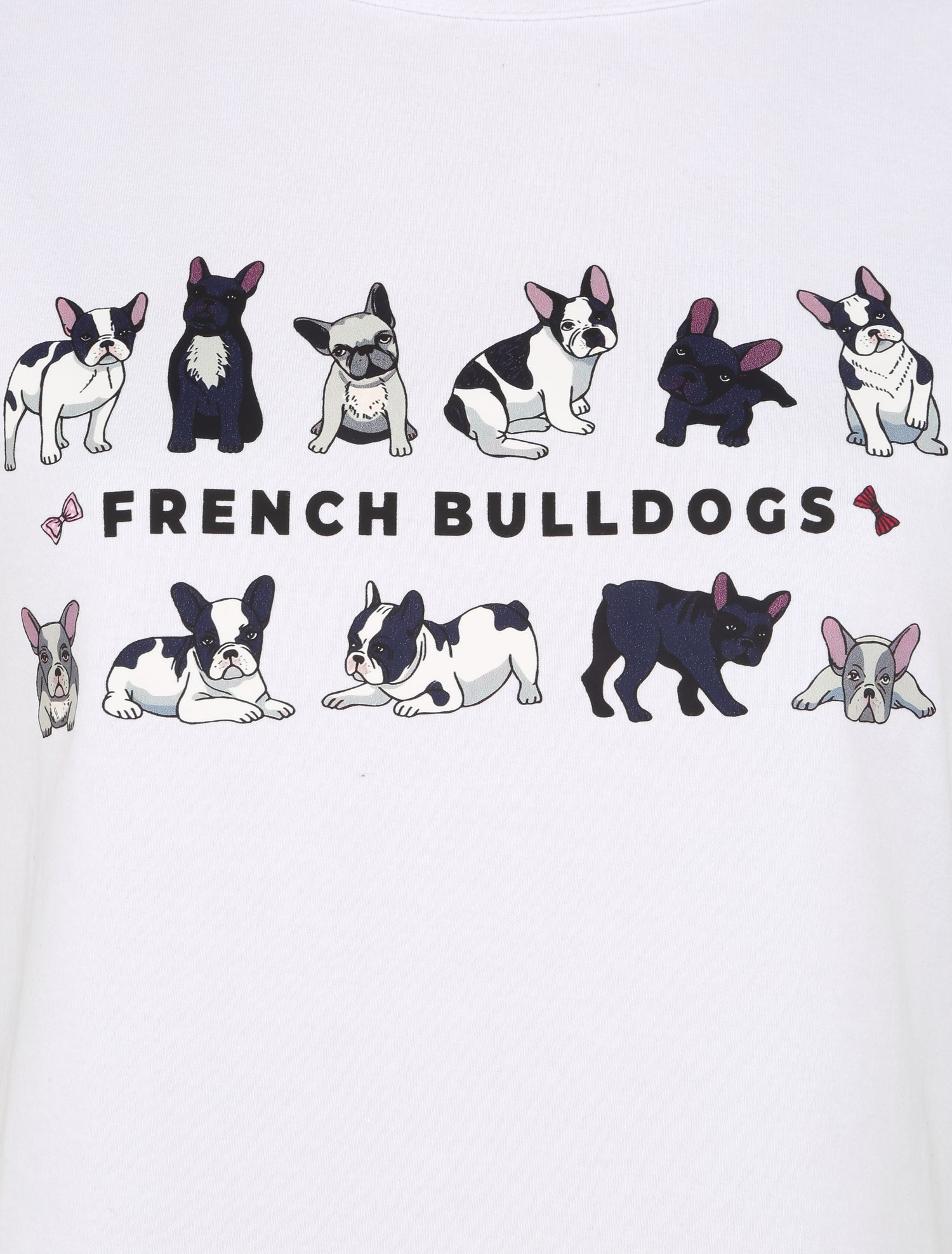 T-shirt à motif bulldogs - Blanc - 3