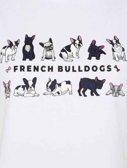 T-shirt à motif bulldogs - Blanc - 3