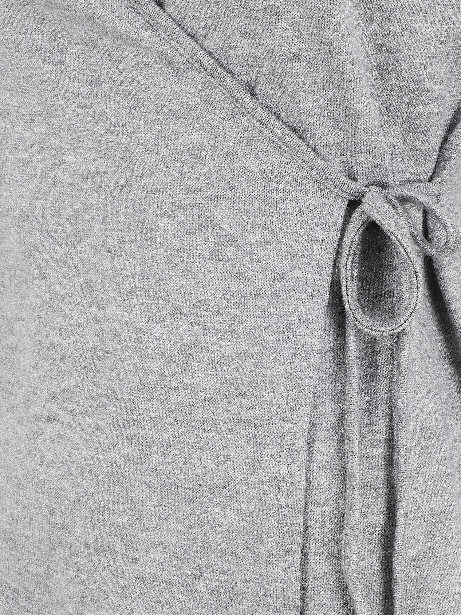 Pull cache-coeur uni - Gris - 3