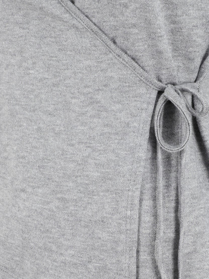 Pull cache-coeur uni - Gris - 3
