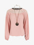 Top fluide à dentelle - Rose - 5