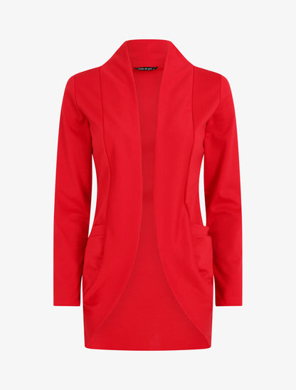 Veste légère ouverte à poches plaquées - Rouge - 5